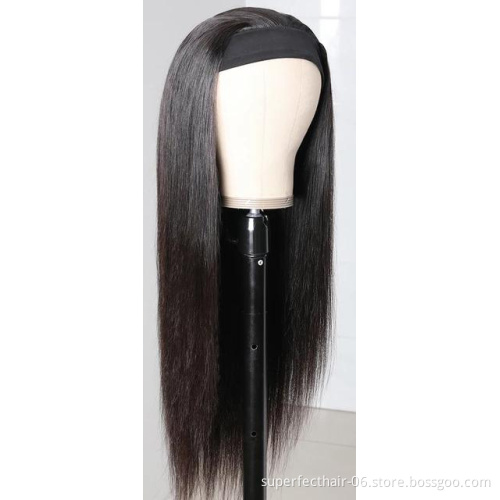 Headband wig kinky straight headband wig vendors 613 wig with headband